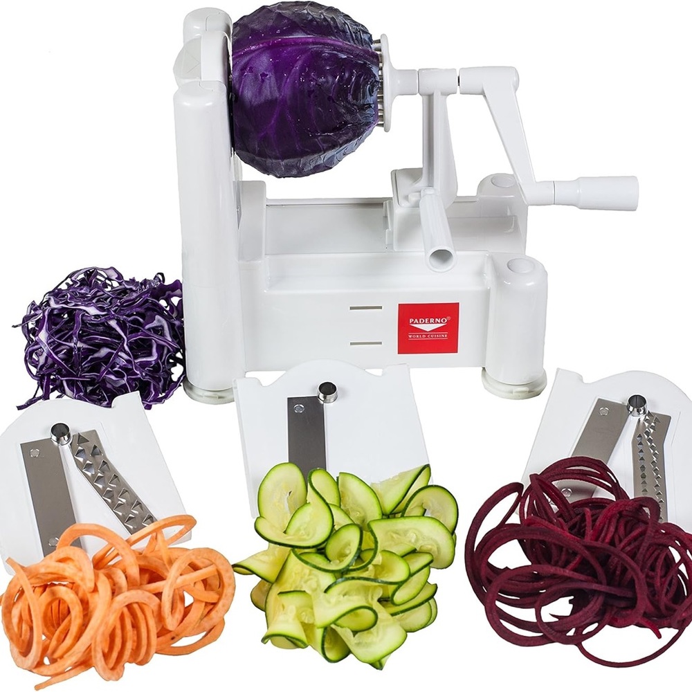 Tri Blade Spiral Vegetable Slicer